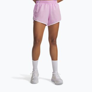 Dámské běžecké šortky Under Armour Fly By 3" pink dawn/white