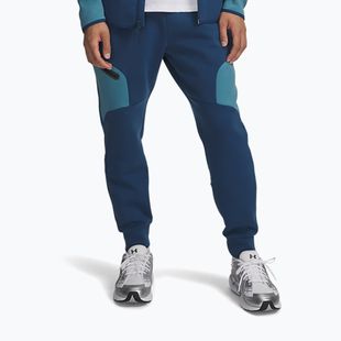 Pánské kalhoty Under Armour Unstoppable Fleece wham blue/boundless blue/black