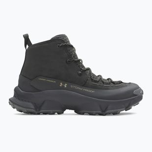Pánské trekové boty Under Armour Charged Expanse Mid LTHR WP Black/Anthracite/Bayou