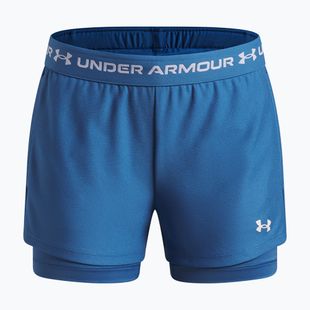 Dětské treninkové šortky Under Armour UA Tech Play Up 2IN1 Shorts aegean blue/white