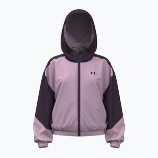 Dětská bunda Under Armour G Icon Woven Full Zip purple echo/mauve pink/black