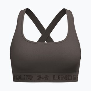 Sportovní podprsenka Under Armour Crossback Mid peppercorn/kona brown