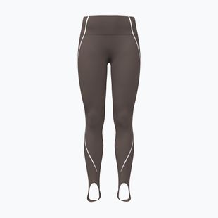 Dámské tréninkové legíny Under Armour Meridian Contour Stirrup Leggings peppercorn/white/peppercorn