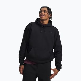 Pánská mikina Under Armour Icon Heavyweight Terry Hoodie ultimate black/ultimate black