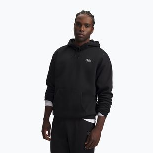 Pánská mikina Under Armour Rival Fleece Hoodie ultimate black/white