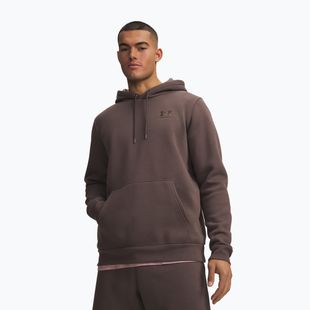 Pánská mikina Under Armour Essential Fleece Hoodie peppercorn/peppercorn