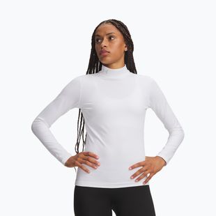 Dámské tréninkové tričko Longsleeve Under Armour ColdGear Mock LS white/halo gray