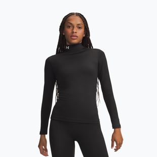 Dámské tréninkové tričko Longsleeve Under Armour ColdGear Mock LS ultimate black/white