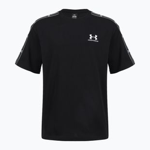 Pánské tričko na lezení Under Armour Icon HWT Tee Taped SS ultimate black/white