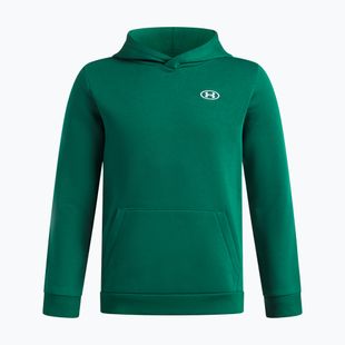 Dětská mikina Under Armour B Rival Fleece Hoodie campus ivy/white