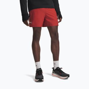 Pánské běžecké šortky Under Armour Launch 5" Shorts heritage red/black/reflective