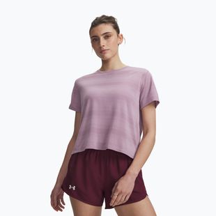 Dámské běžecké tričko Under Armour Velociti SS mauve pink/reflective