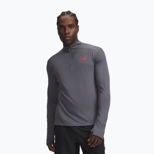 Pánská mikina Under Armour Tech Utility 1/4 Zip castlerock/racer red