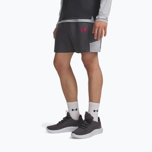 Pánské tréninkové šortky Under Armour Tech Utility Shorts castlerock/mod gray/racer red