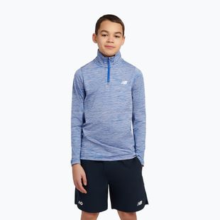 Dětská mikina New Balance Athletics Quarter Zip Funnel blue gemstone
