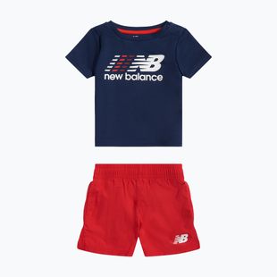 Dětská souprava New Balance Contrast Athletic Tee & Nylon Short nb navy
