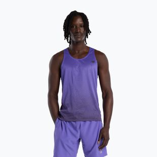 Pánské běžecké tričko New Balance Viz-Tech Singlet electric purple