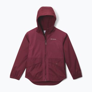 Dětská nepromokavá bunda Columbia Rainy Trails II Fleece rich wine