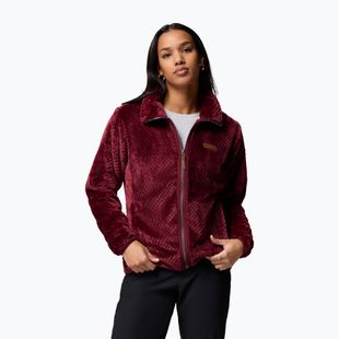 Dámská fleecová bunda Columbia Fire Side II Sherpa Full Zip rich wine