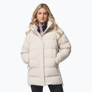 Dámská péřová bunda Columbia Amaze Puff Mid Hooded dark stone
