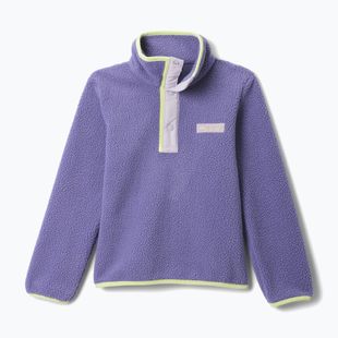 Dětská fleecová mikina Columbia Halvetia II Half Snap Fleece stormwatch/lavender pearl