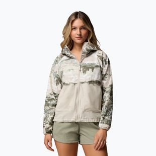 Dámská větrovka Columbia Spire Valley Printed Windbreaker safari fieldaze print/dark stone
