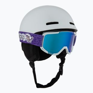 Dětská lyžařská helma Salomon Player Combo + lyžařské brýle XV Jr ice flow/ice flow mid blue