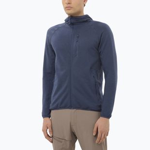 Pánská trekkingová mikina Salomon Essential Lightwarm Hoodie blue nights