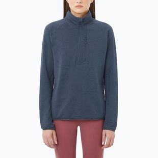Dámská trekkingová mikina Salomon Essential Lightwarm Half Zip blue night