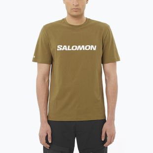 Pánské tričko Salomon Logo brilliant olive