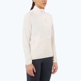 Dámská trekingová mikina Salomon Essential Lightwarm Full Zip whisper white