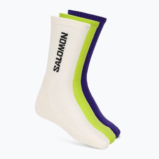 Ponožky Salomon Everyday Crew 3 pairs vanilla ice/acid lime/deep blue