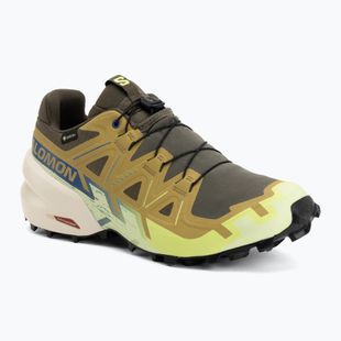 Pánské běžecké boty Salomon Speedcross 6 GTX grape leaf/aspargus green