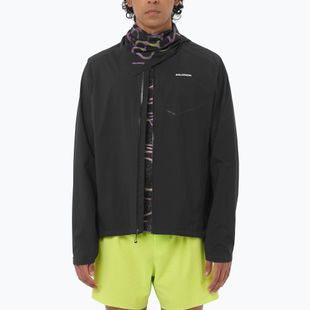 Pánská běžecká bunda Salomon Bonatti Waterproof dee black