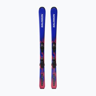 Dětské sjezdové lyže + vázání Salomon Equipe Jr M + C5 GW race blue/equipe red