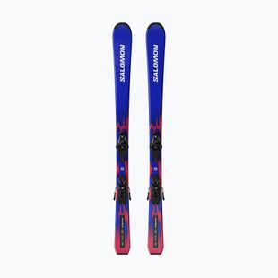 Dětské sjezdové lyže + vázání Salomon Equipe Jr M + L6 GW race blue/equipe red