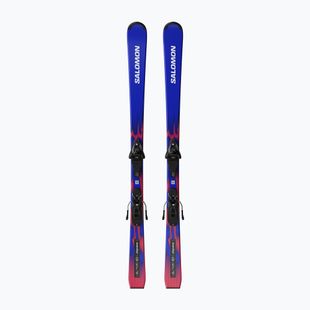 Dětské sjezdové lyže + vázání Salomon Equipe MT JR + L6 GW race blue/equipe red