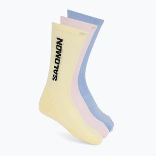 Ponožky Salomon Everyday Crew 3 pack brunnera blue/dusty yellow/icy pink