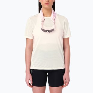 Dámské běžecké tričko Salomon Shakeout Core GFX SS Tee whisper white/pink frosting