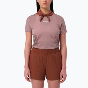 Dámské běžecké tričko Salomon Sense Aero GFX Tee SS antler/chocolate fondant