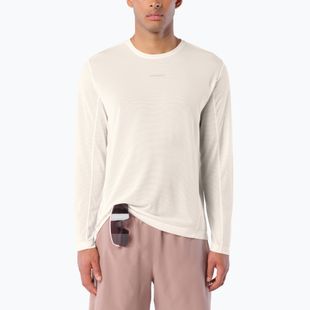 Pánské běžecké tričko Longsleeve Salomon Shakeout Core Tee GFX LS whisper white/pink frosting