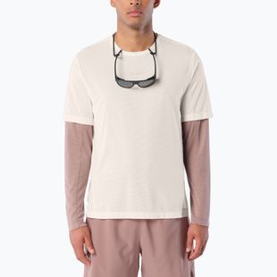 Pánské běžecké tričko Salomon Shakeout Core GFX SS Tee whisper white/pink frosting