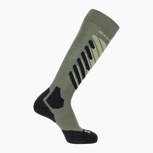 Lyžařské ponožky Salomon S/Access deep lichen green/lime cream/black