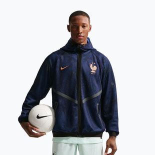 Pánská fotbalová bunda Nike FFF Dri-FIT Soccer Anthem blackened blue/metallic copper