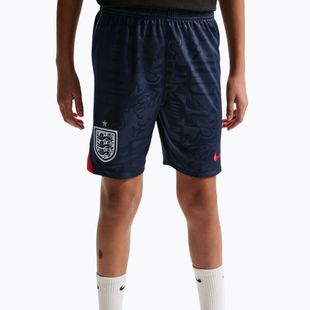 Dětské fotbalové šortky Nike England 2026 Stadium Away obsidian/speed red/white/speed red
