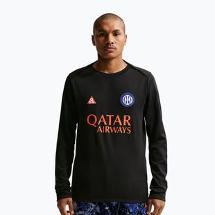 Pánský fotbalový dres Longsleeve Nike Inter Milan Academy Pro Warm SE black/safety orange