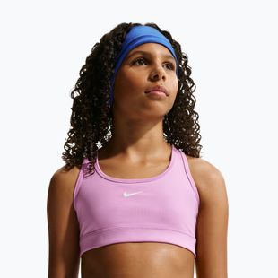 Dětská sportovní podprsenka Nike Swoosh light magenta/white