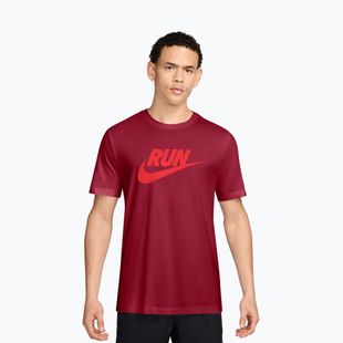 Pánské tričko Nike Dri-Fit Running team crimson/light crimson