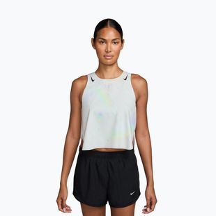 Dámské běžecké tričko Nike AeroSwift Dri-Fit ADV Cropped Tank Top off white/black