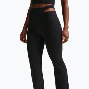 Dámské sportovní kalhoty Nike Zenvy High-Waisted Flared black/pcg3c